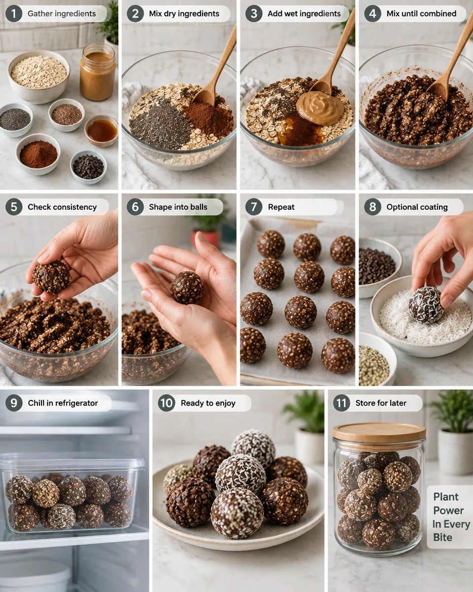 Vegane Proteinbällchen für den perfekten Snack zwischendurch