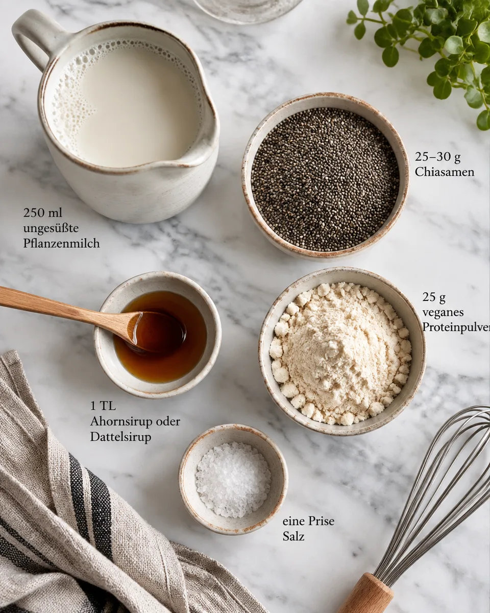 Veganer Protein-Chia-Pudding
