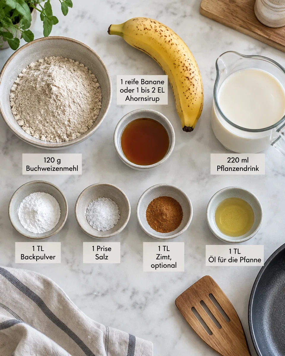 Buchweizen Pfannkuchen vegan