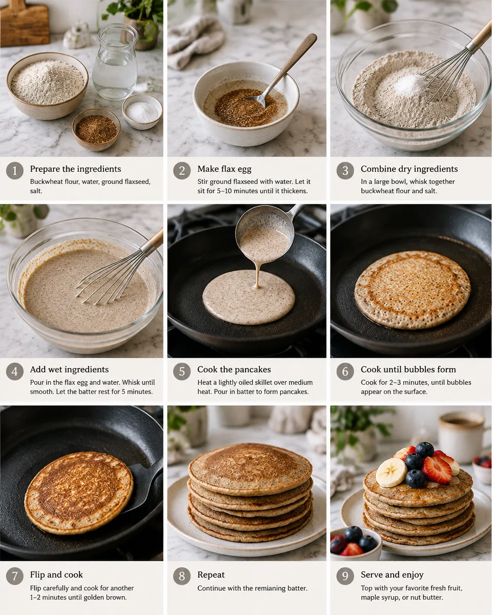 Buchweizen Pfannkuchen vegan