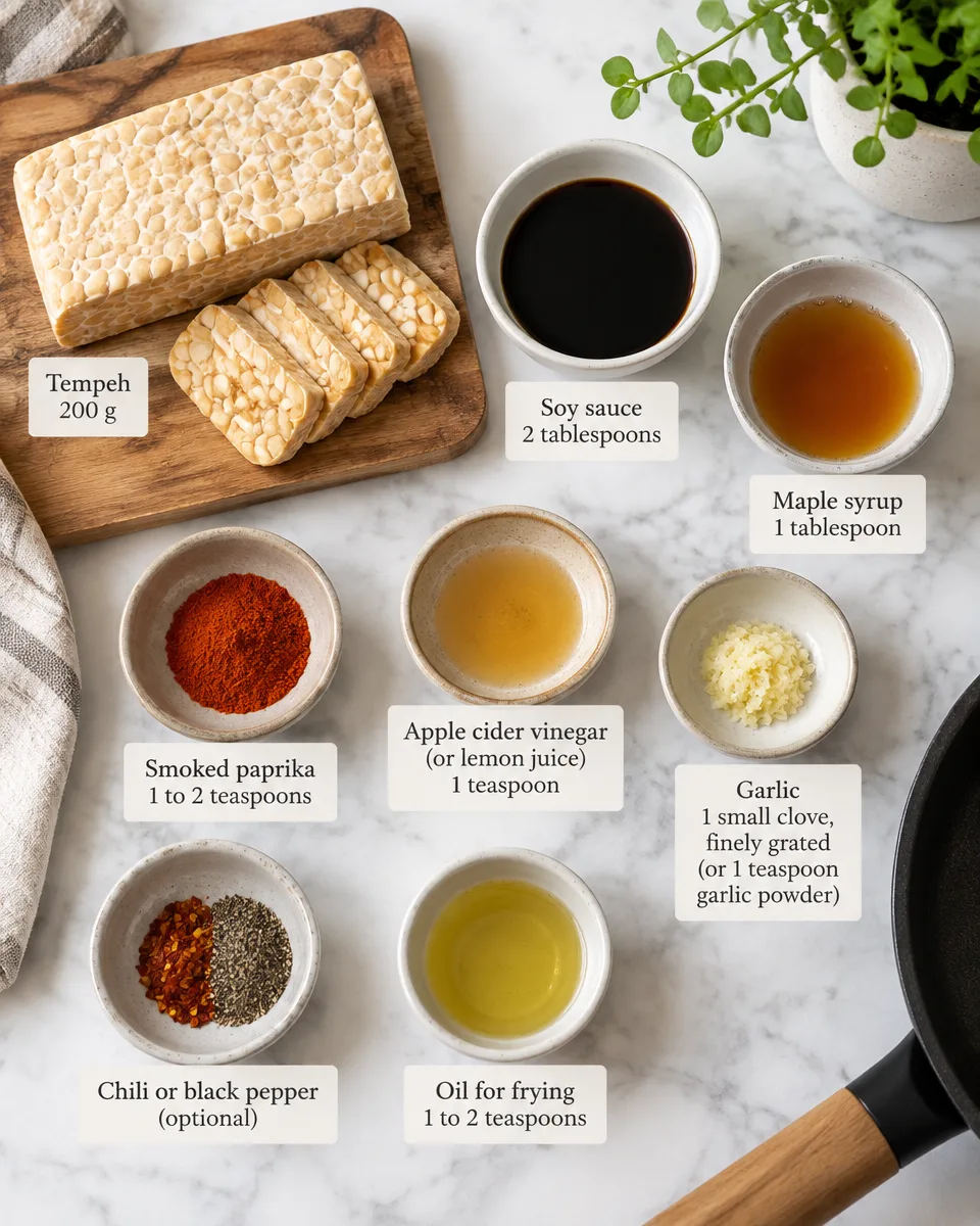 Tempeh Bacon – Rauchig, knackig und ganz einfach zubereitet