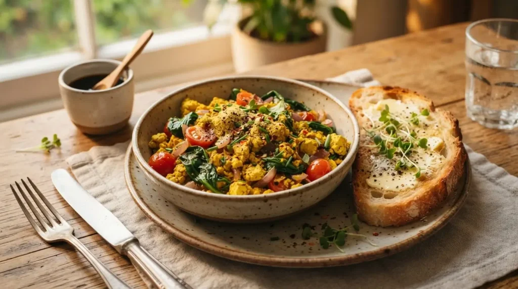 Frühstück: Tofu Scramble