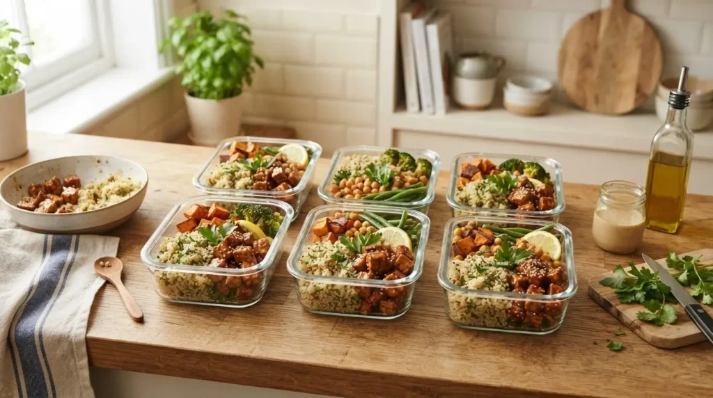Meal Prep mit Proteinpulver