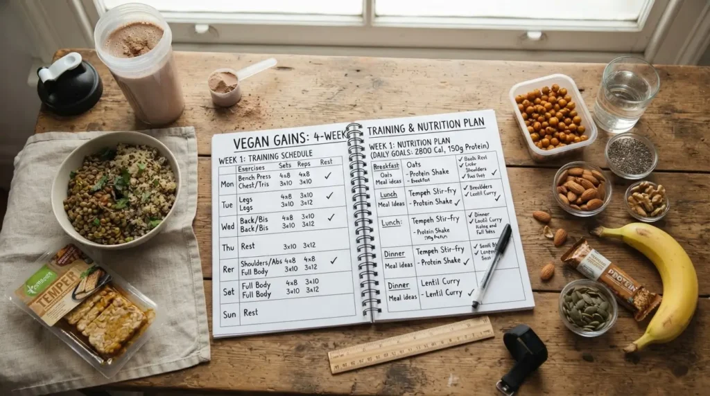 Trainingsplan und Ernährungsstruktur kombinieren